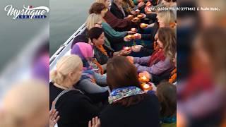 Beautiful holy ritual on a boat, Ganges Bank, Varanasi