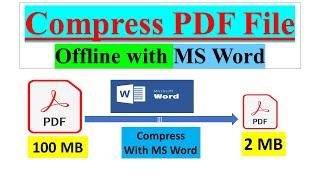 Compress PDF File with MS Word