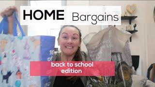 HOME BARGAINS HAUL •New September 2024! • Back to school  edition #homebargains #school #haul