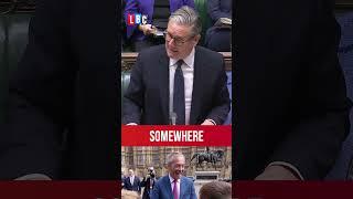 Starmer takes a swipe at Farage during PMQs