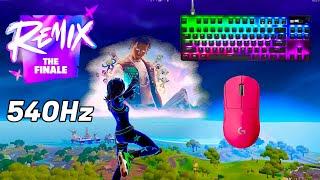 SteelSeries Apex Pro Mini ASMR  Solo Gameplay  Satisfying Keyboard Fortnite 360 FPS 4K