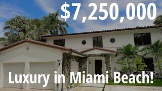 House Tour! Miami Beach on Exclusive Luxurious Upper North Bay Road!