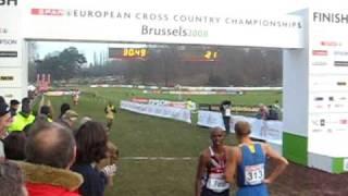 Serhiy Lebid wins European Champion Cross Country - Finish of Man's Senior Race