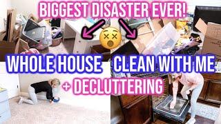 *HUGE COMPLETE DISASTER WHOLE HOUSE CLEAN WITH ME! | SUPER MESSY HOUSE | EXTREME CLEANING MOTIVATION