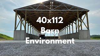 40x112 16’ pole barn built for the sustainability of the environment