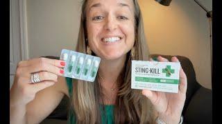 Sting-kill First Aid Anesthetic Swabs, Pain + Itch Relief from Bee Stings & Bug Bites- REVIEW