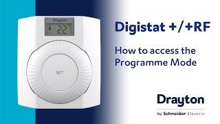 How to access the Programme Mode on the Drayton Digistat + and +RF