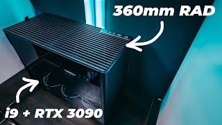 ULTIMATE SFF CREATOR PC build With 12900k/5950x + RTX 3090 [360mm RAD]