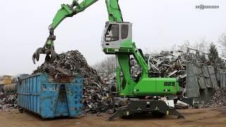 SENNEBOGEN - scrap handling: material handler 825 Mobile with quick-action coupler, Germany