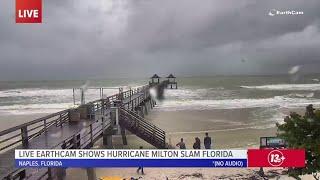 EarthCam livestream shows Hurricane Milton battering Florida