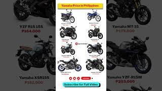 New Yamaha Bikes Price in Philippines 2025 ️ | Latest Yamaha Motorcycles #yamaha #pricedotph