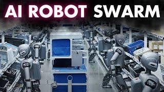 No Humans Needed! China's AI-Powered Humanoid Robots Form 'Intelligent Swarm' to Take Over Factories