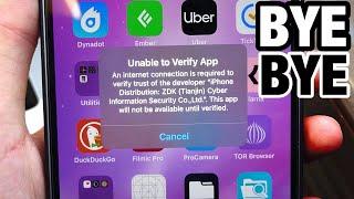 Say GOODBYE to Unable To Verify App / Blacklist! (iOS 16 - 15)