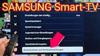 Zurücksetzen in Werkseinstellung: SAMSUNG Smart-TV 2025