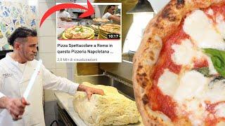 How to Make Neapolitan Pizza Dough (biga recipe) in a Neapolitan Pizzeria in Rome, Italy 