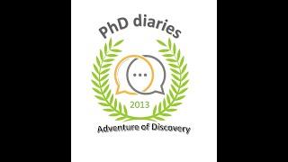 PhD Diaries first episode introductory video