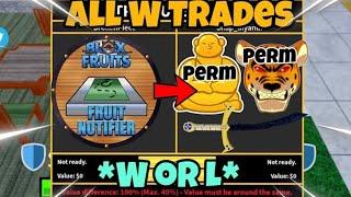 All My Biggest W Trades!! W or L Trades    Trading in Blox fruits