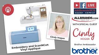 THE ALLBRANDS SHOW | ScanNCut Vinyl Applique and Embroidery with Cindy Hogan