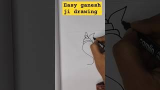 Easy ganesh ji drawing #ganesh drawing from s #trending ganesh chaturthi drawing