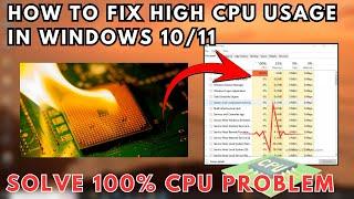 Fix High CPU Usage in Windows 10 | Solve 100% CPU Problem