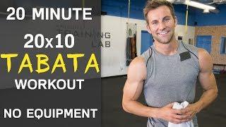 20 Minute Total Body Tabata Workout (NO EQUIPMENT)