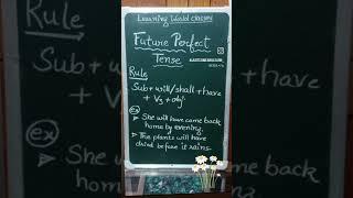 Part 13 Future perfect tense Tense series  #english #teaching #learning #englishgrammar