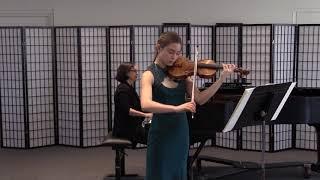 Beethoven Sonata No1 for Piano and Violin, Allegro con brio, Irina Casasnovas, violin.