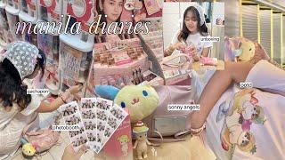 MANILA DIARIES  ⋆⭒˚.⋆ ; exploring bgc, photobooth, sonny angel unboxing, gachapon, hauls