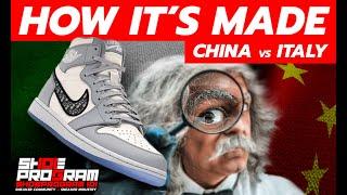 HOW IT’S MADE : CHINA vs ITALY - Air Jordan 1 High Dior. #italy #china #dior #nike #jordan1