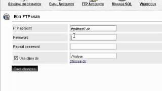 WEB-SET.COM: How to update the password of the FTP account with ISPCP