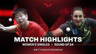 Sun Yingsha vs Sabine Winter | WS | Singapore Smash 2022 (R64)