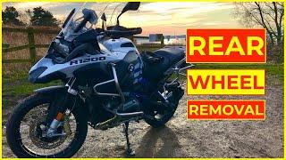 BMW GSA rear wheel removal