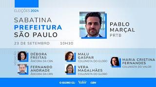 CBN sabatina Pablo Marçal - candidato a prefeitura de São Paulo - 23/09/2024