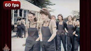 Spitfire Girls 1940 | Britain's Rosie the Riveter | AI Enhanced Film  [60 fps]