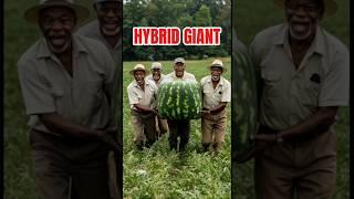 Farmers grow hybrid giant square watermelon harvest