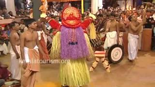 Vishnumoorthy Theyyam at Cheemeni Vishumoorthy Temple, Kasaragod