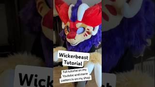 How I furred a wickerbeast fursuit head #fursuitmaker #fursuit