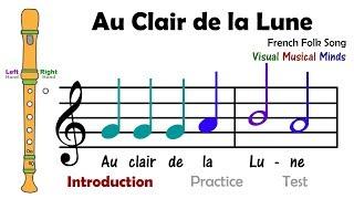 VMM Recorder Song 3: Au Clair de la Lune