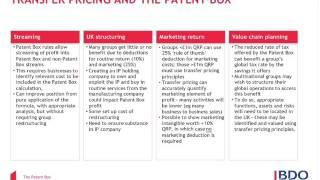 BDO Webinar: New rules on Patent Box – let HM Treasury policy makers clarify for you