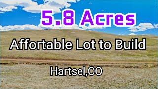 5.8 Acres Beautiful Mountain Property to Build,  Hartsel, CO 80449