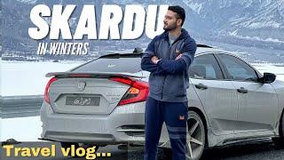 REACHED SKARDU IN EXTREME WINTERS -18°C | 14 GHANTY KI DRIVE | HONDA CIVIC #civiclovers #skardu