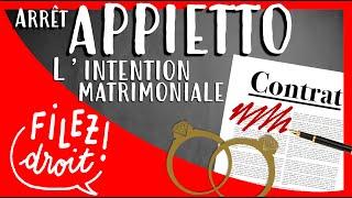 Arrêt Appietto, Cass. Civ. 1e, 20 novembre 1963, l’intention matrimoniale