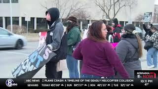 Two groups hold protests at the State Capitol Building in Lincoln