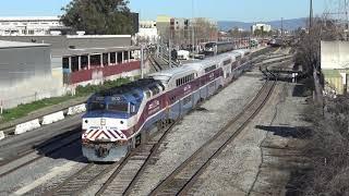 ACE, Caltrain, and VTA at San Jose