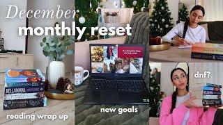 DECEMBER MONTHLY RESET  goal setting, reading wrap up, mood board & favorites