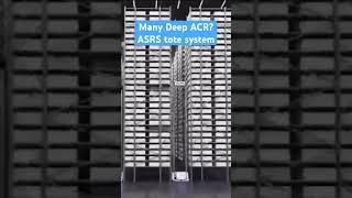 Many deep ASRS tote system. #xtstech #automation #agv #asrs #deep