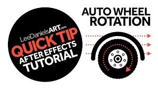 After Effects Tutorial | QUICK TIP | Auto Wheel Rotation