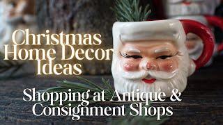 Unique Christmas Decor at Antique & Consignment Shops #christmas