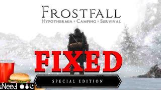 SKYRIM SE FROSTFALL FIX GUIDE (Very Easy) | Campfire + Frostfall + INeed + Wet and Cold Installation