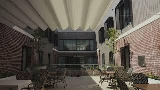 Residential Aged Care Belmont - Shaderunner® Retractable Shade Sail